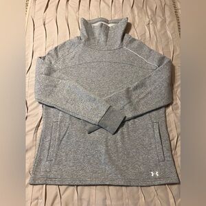 Under Armour Women's Size Small Pullover Long Sleeve Cowl Neck Sweatshirt Gray